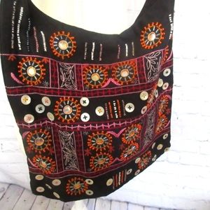 Gap Boho Gypsy Embellishments Hobo Style Handbag